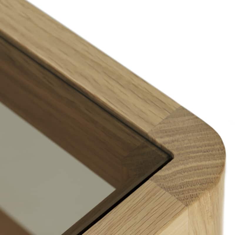 Spindle Chest of Drawers by Ethnicraft Oak Detail Shot 01 Olson and Baker - Designer & Contemporary Sofas, Furniture - Olson and Baker showcases original designs from authentic, designer brands. Buy contemporary furniture, lighting, storage, sofas & chairs at Olson + Baker.