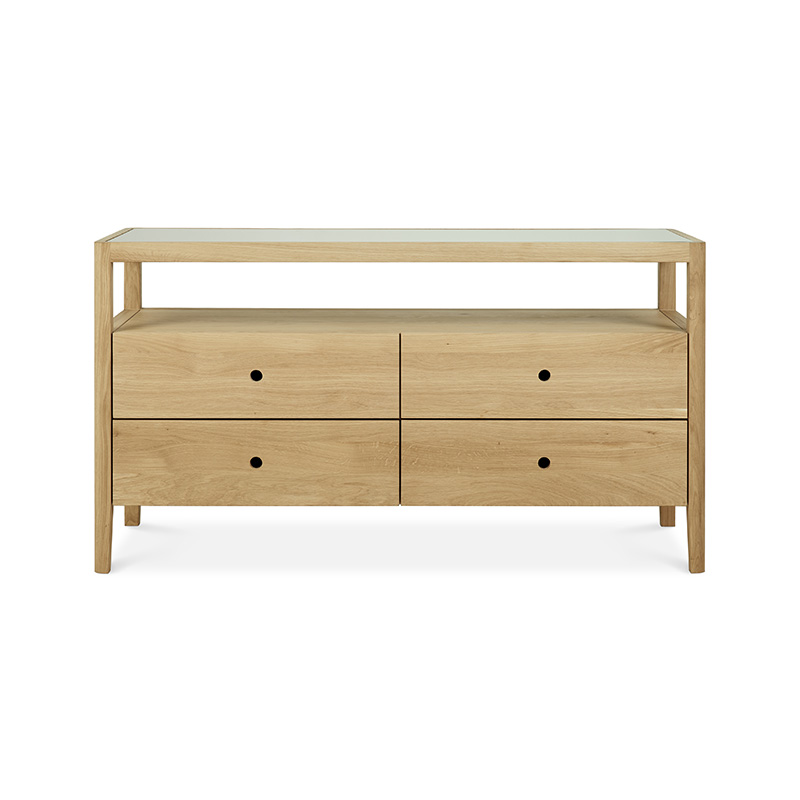 Ethnicraft Spindle Chest of Drawers by Nathan Yong Olson and Baker - Designer & Contemporary Sofas, Furniture - Olson and Baker showcases original designs from authentic, designer brands. Buy contemporary furniture, lighting, storage, sofas & chairs at Olson + Baker.
