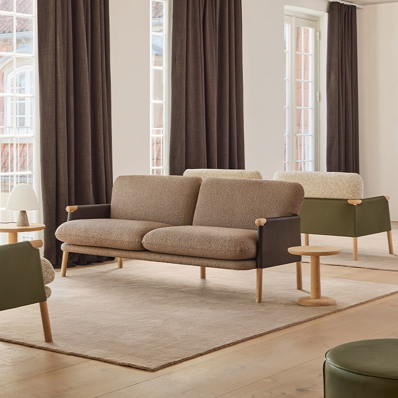 Fredericia-Savannah-2-seater-lifestyle-0001 Olson and Baker - Designer & Contemporary Sofas, Furniture - Olson and Baker showcases original designs from authentic, designer brands. Buy contemporary furniture, lighting, storage, sofas & chairs at Olson + Baker.
