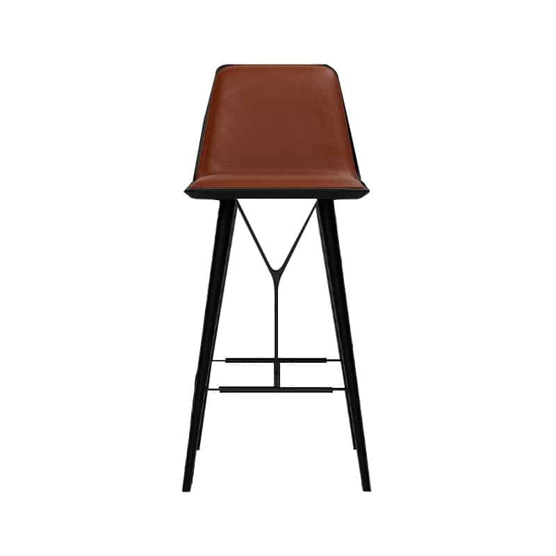 Spine Counter Stool with Backrest by Olson and Baker - Designer & Contemporary Sofas, Furniture - Olson and Baker showcases original designs from authentic, designer brands. Buy contemporary furniture, lighting, storage, sofas & chairs at Olson + Baker.