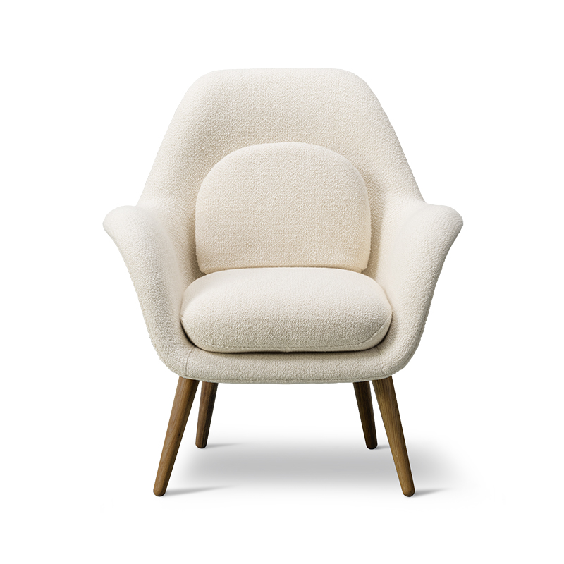 Fredericia Swoon Lounge Chair Petit by Space Copenhagen Olson and Baker - Designer & Contemporary Sofas, Furniture - Olson and Baker showcases original designs from authentic, designer brands. Buy contemporary furniture, lighting, storage, sofas & chairs at Olson + Baker.