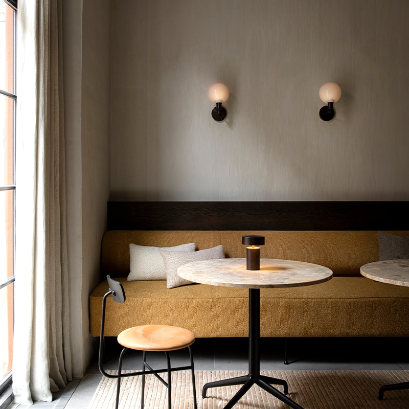 Audo Eave Dining Banquet Sofa Two Seater UK Olson & Baker