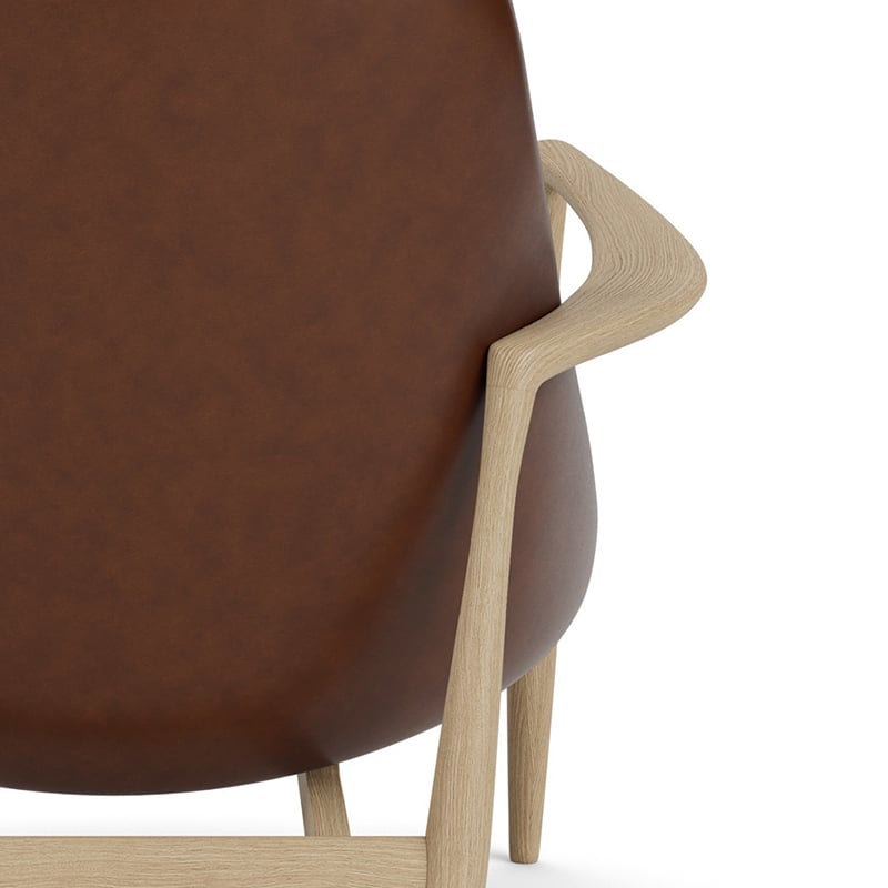Audo Copenhagen - Elizabeth Lounge Chair - Dakar - detail image 01 Olson and Baker - Designer & Contemporary Sofas, Furniture - Olson and Baker showcases original designs from authentic, designer brands. Buy contemporary furniture, lighting, storage, sofas & chairs at Olson + Baker.