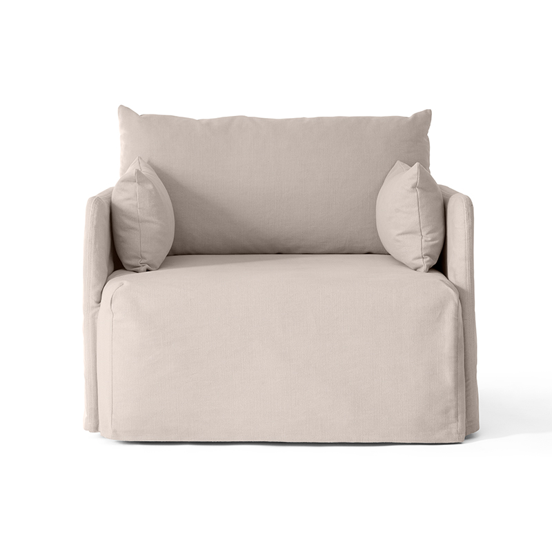 Audo Copenhagen Offset Loose Cover Armchair by Norm Architects Olson and Baker - Designer & Contemporary Sofas, Furniture - Olson and Baker showcases original designs from authentic, designer brands. Buy contemporary furniture, lighting, storage, sofas & chairs at Olson + Baker.