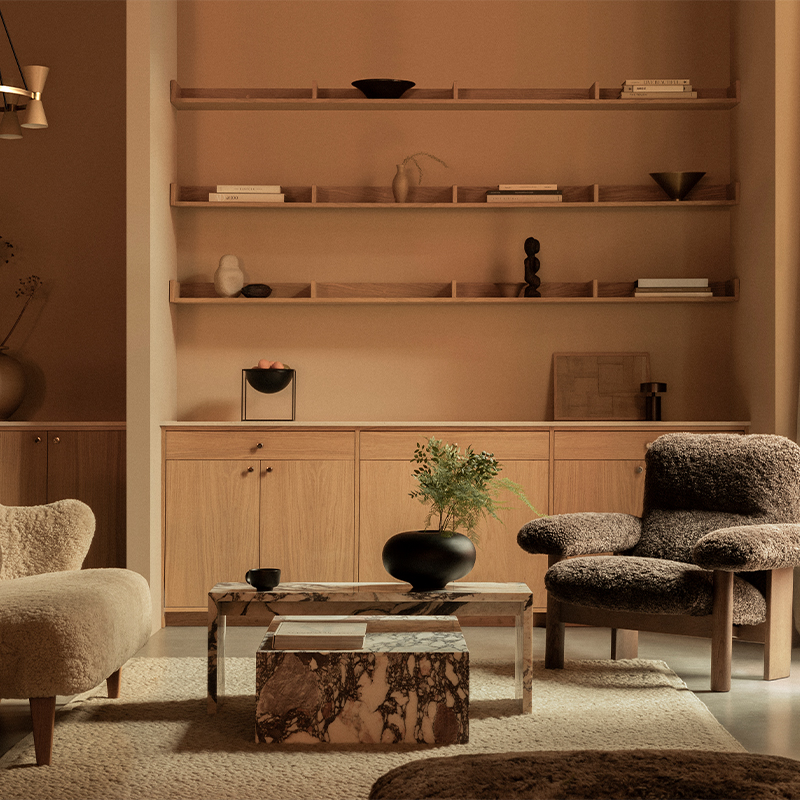 Audo Copenhagen - Plinth Low - lifestyle 01 Olson and Baker - Designer & Contemporary Sofas, Furniture - Olson and Baker showcases original designs from authentic, designer brands. Buy contemporary furniture, lighting, storage, sofas & chairs at Olson + Baker.