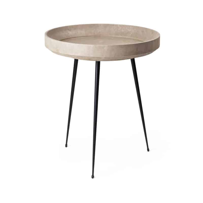 Mater Coffee Waste Bowl Side Table - Black Base - Ex-Display by Ayush Kasliwal Olson and Baker - Designer & Contemporary Sofas, Furniture - Olson and Baker showcases original designs from authentic, designer brands. Buy contemporary furniture, lighting, storage, sofas & chairs at Olson + Baker.