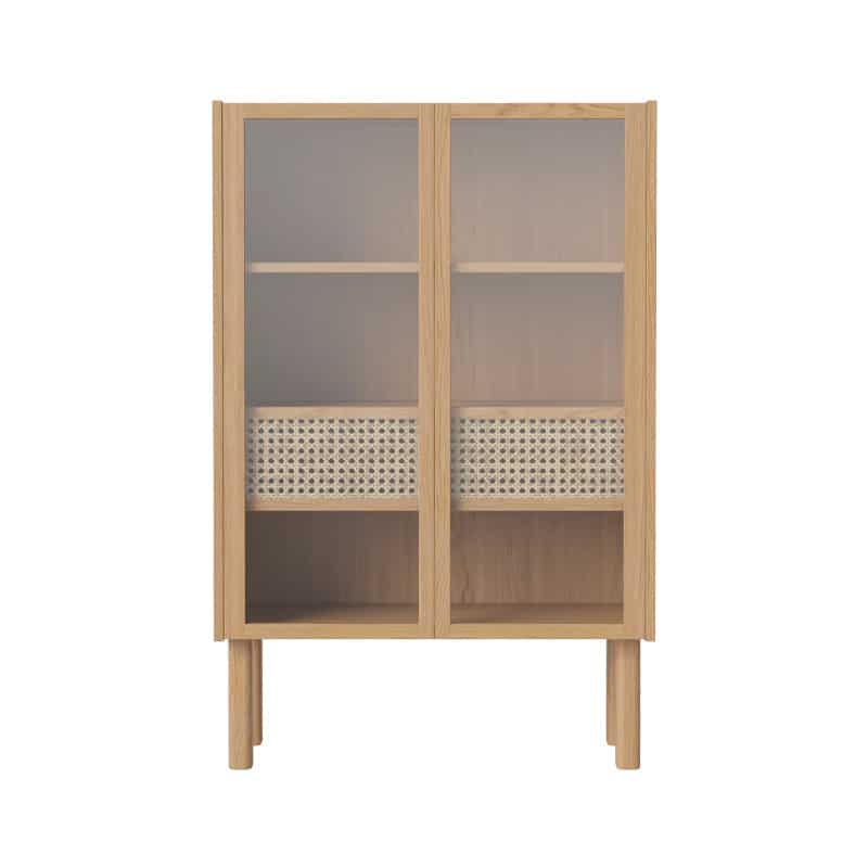 Cana Rattan Display Cabinet with Glass Doors by Olson and Baker - Designer & Contemporary Sofas, Furniture - Olson and Baker showcases original designs from authentic, designer brands. Buy contemporary furniture, lighting, storage, sofas & chairs at Olson + Baker.