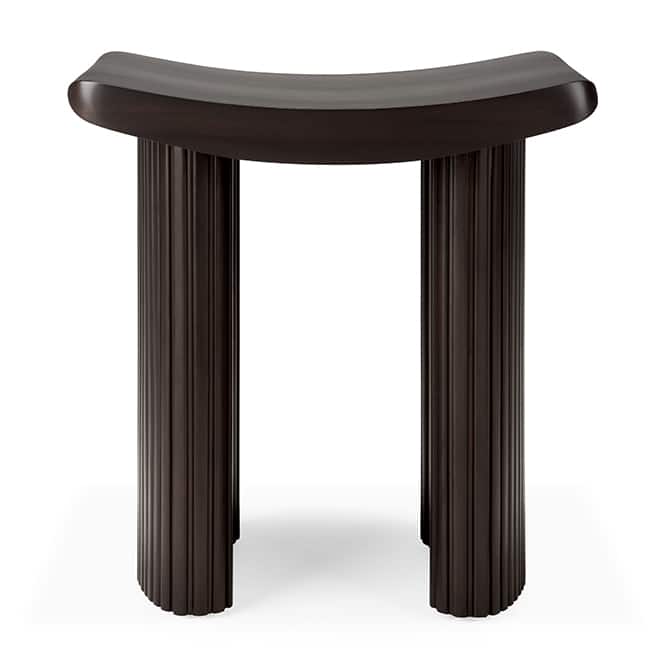 Ethnicraft Roller Max Dining Stool by Jacques Deneef Olson and Baker - Designer & Contemporary Sofas, Furniture - Olson and Baker showcases original designs from authentic, designer brands. Buy contemporary furniture, lighting, storage, sofas & chairs at Olson + Baker.
