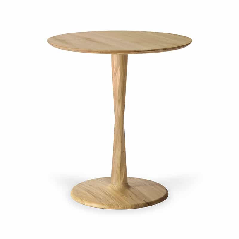 Ethnicraft Torsion Dining Table Round by Alain van Havre Olson and Baker - Designer & Contemporary Sofas, Furniture - Olson and Baker showcases original designs from authentic, designer brands. Buy contemporary furniture, lighting, storage, sofas & chairs at Olson + Baker.