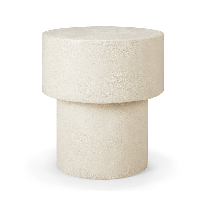 Ethnicraft Elements Side Table Mushroom by Ethnicraft Design Studio Olson and Baker - Designer & Contemporary Sofas, Furniture - Olson and Baker showcases original designs from authentic, designer brands. Buy contemporary furniture, lighting, storage, sofas & chairs at Olson + Baker.