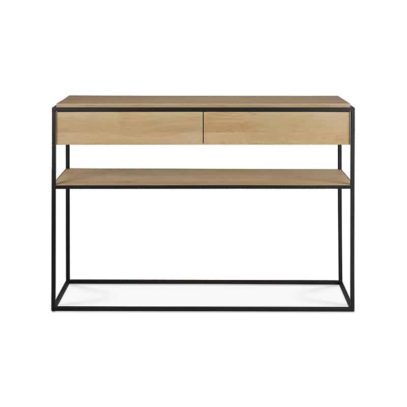 Ethnicraft Monolit Console Table by Sascha Sartory Olson and Baker - Designer & Contemporary Sofas, Furniture - Olson and Baker showcases original designs from authentic, designer brands. Buy contemporary furniture, lighting, storage, sofas & chairs at Olson + Baker.