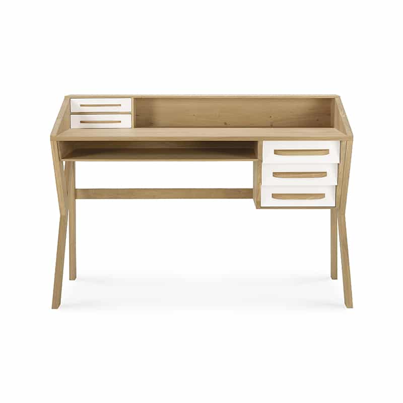 Ethnicraft Origami Desk by Ethnicraft Design Studio Olson and Baker - Designer & Contemporary Sofas, Furniture - Olson and Baker showcases original designs from authentic, designer brands. Buy contemporary furniture, lighting, storage, sofas & chairs at Olson + Baker.