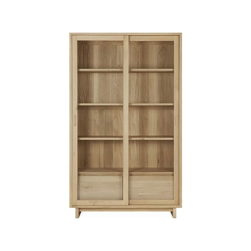 Ethnicraft Wave Display Cabinet by Alain van Havre Olson and Baker - Designer & Contemporary Sofas, Furniture - Olson and Baker showcases original designs from authentic, designer brands. Buy contemporary furniture, lighting, storage, sofas & chairs at Olson + Baker.