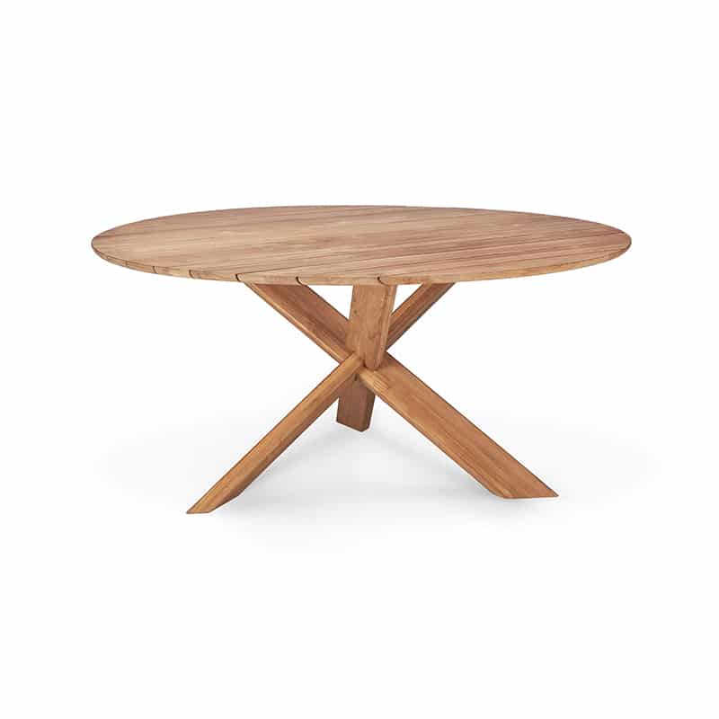 Ethnicraft Circle Outdoor Dining Table by Alain van Havre Olson and Baker - Designer & Contemporary Sofas, Furniture - Olson and Baker showcases original designs from authentic, designer brands. Buy contemporary furniture, lighting, storage, sofas & chairs at Olson + Baker.