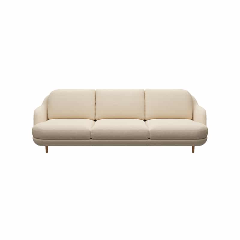 Fritz Hansen Lune Sofa Three Seater by Jaime Hayon Olson and Baker - Designer & Contemporary Sofas, Furniture - Olson and Baker showcases original designs from authentic, designer brands. Buy contemporary furniture, lighting, storage, sofas & chairs at Olson + Baker.