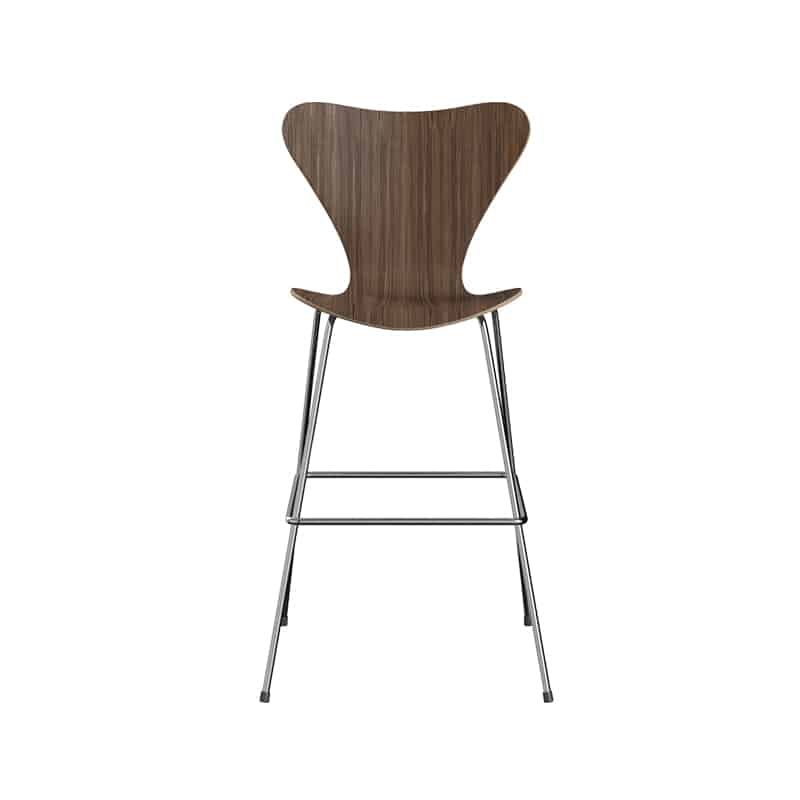 Fritz Hansen Series 7 Bar Stool by Arne Jacobsen Olson and Baker - Designer & Contemporary Sofas, Furniture - Olson and Baker showcases original designs from authentic, designer brands. Buy contemporary furniture, lighting, storage, sofas & chairs at Olson + Baker.