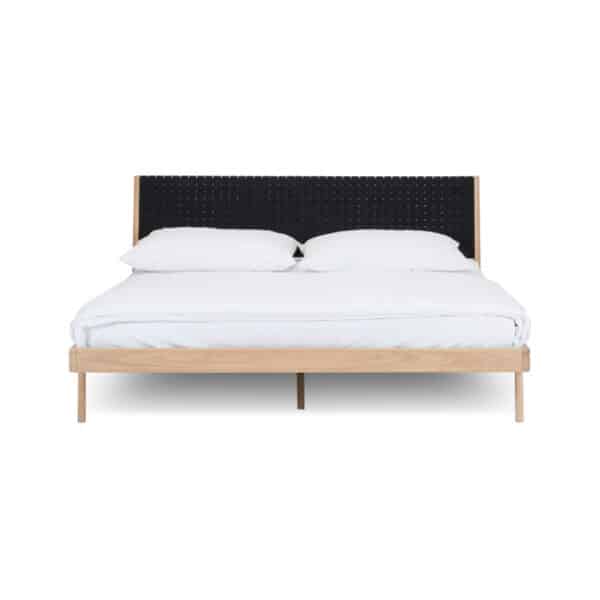 Gazzda Fawn Bed - Thin Frame - King Size - Black Webbing - Outlet by Salih Teskeredzic Olson and Baker - Designer & Contemporary Sofas, Furniture - Olson and Baker showcases original designs from authentic, designer brands. Buy contemporary furniture, lighting, storage, sofas & chairs at Olson + Baker.