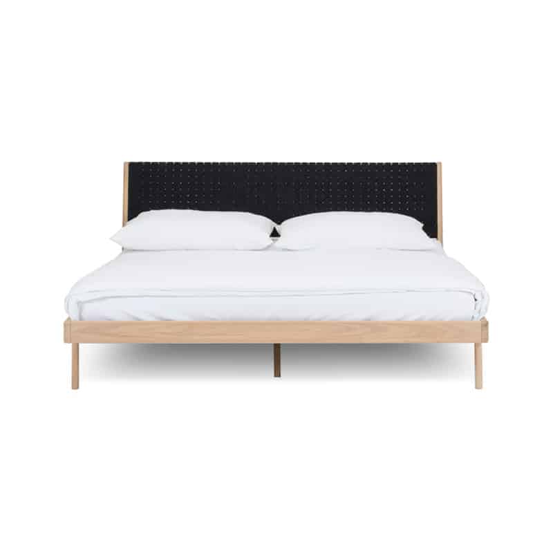 Gazzda Fawn Bed - Thin Frame - King Size - Black Webbing - Outlet by Salih Teskeredzic Olson and Baker - Designer & Contemporary Sofas, Furniture - Olson and Baker showcases original designs from authentic, designer brands. Buy contemporary furniture, lighting, storage, sofas & chairs at Olson + Baker.