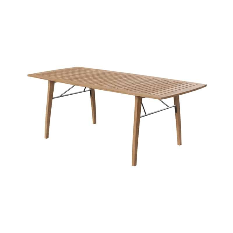 Skagerak Ballare Outdoor Extendable Table by Jakob Berg Olson and Baker - Designer & Contemporary Sofas, Furniture - Olson and Baker showcases original designs from authentic, designer brands. Buy contemporary furniture, lighting, storage, sofas & chairs at Olson + Baker.