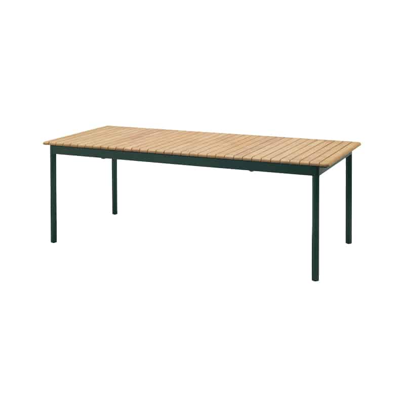 Fritz Hansen Skagerak Pelagus Extendable Dining Table Outdoor Hunter Green - Hero Shot 01 Olson and Baker - Designer & Contemporary Sofas, Furniture - Olson and Baker showcases original designs from authentic, designer brands. Buy contemporary furniture, lighting, storage, sofas & chairs at Olson + Baker.