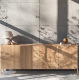 Gazzda-Dvor_Sideboard-Lifestyle_Image-01 Olson and Baker - Designer & Contemporary Sofas, Furniture - Olson and Baker showcases original designs from authentic, designer brands. Buy contemporary furniture, lighting, storage, sofas & chairs at Olson + Baker.