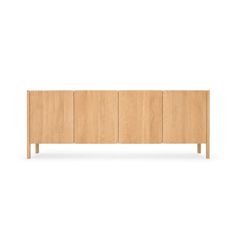 Dvor Sideboard Natural Oiled Oak PAck Shot 001 Olson and Baker - Designer & Contemporary Sofas, Furniture - Olson and Baker showcases original designs from authentic, designer brands. Buy contemporary furniture, lighting, storage, sofas & chairs at Olson + Baker.