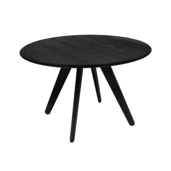 Tom Dixon Slab Round Dining Table - Black Oak - Outlet by Tom Dixon Olson and Baker - Designer & Contemporary Sofas, Furniture - Olson and Baker showcases original designs from authentic, designer brands. Buy contemporary furniture, lighting, storage, sofas & chairs at Olson + Baker.