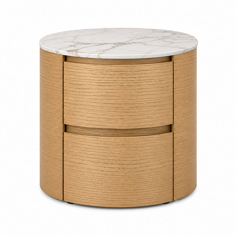 Dalton Bedside Table with Two Drawers by Olson and Baker - Designer & Contemporary Sofas, Furniture - Olson and Baker showcases original designs from authentic, designer brands. Buy contemporary furniture, lighting, storage, sofas & chairs at Olson + Baker.