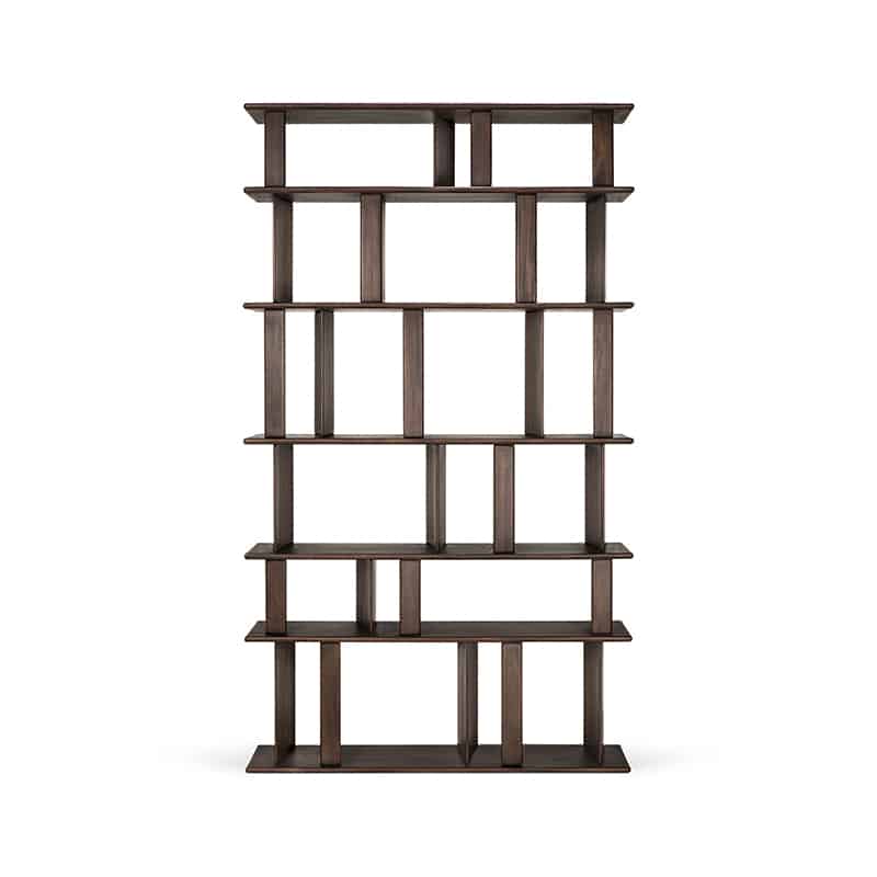 Ethnicraft Block Rack by Alain van Havre Olson and Baker - Designer & Contemporary Sofas, Furniture - Olson and Baker showcases original designs from authentic, designer brands. Buy contemporary furniture, lighting, storage, sofas & chairs at Olson + Baker.