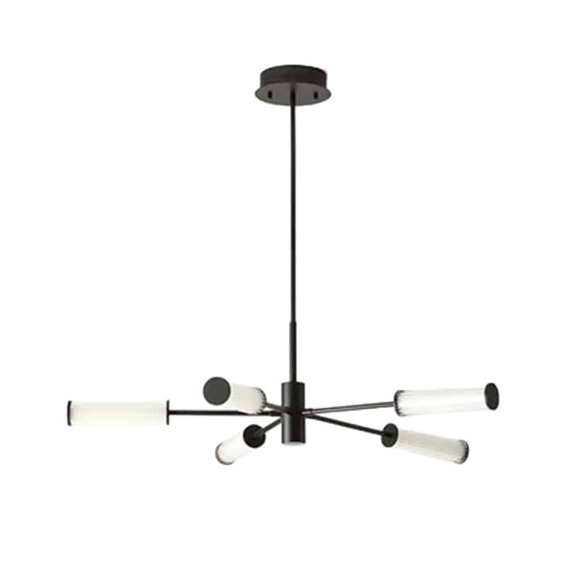 Ison Pendant Light Matt Black Hero Shot Olson and Baker - Designer & Contemporary Sofas, Furniture - Olson and Baker showcases original designs from authentic, designer brands. Buy contemporary furniture, lighting, storage, sofas & chairs at Olson + Baker.