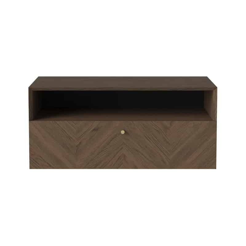 Luxe Wall Mounted Bedside Table - One Drawer by Olson and Baker - Designer & Contemporary Sofas, Furniture - Olson and Baker showcases original designs from authentic, designer brands. Buy contemporary furniture, lighting, storage, sofas & chairs at Olson + Baker.