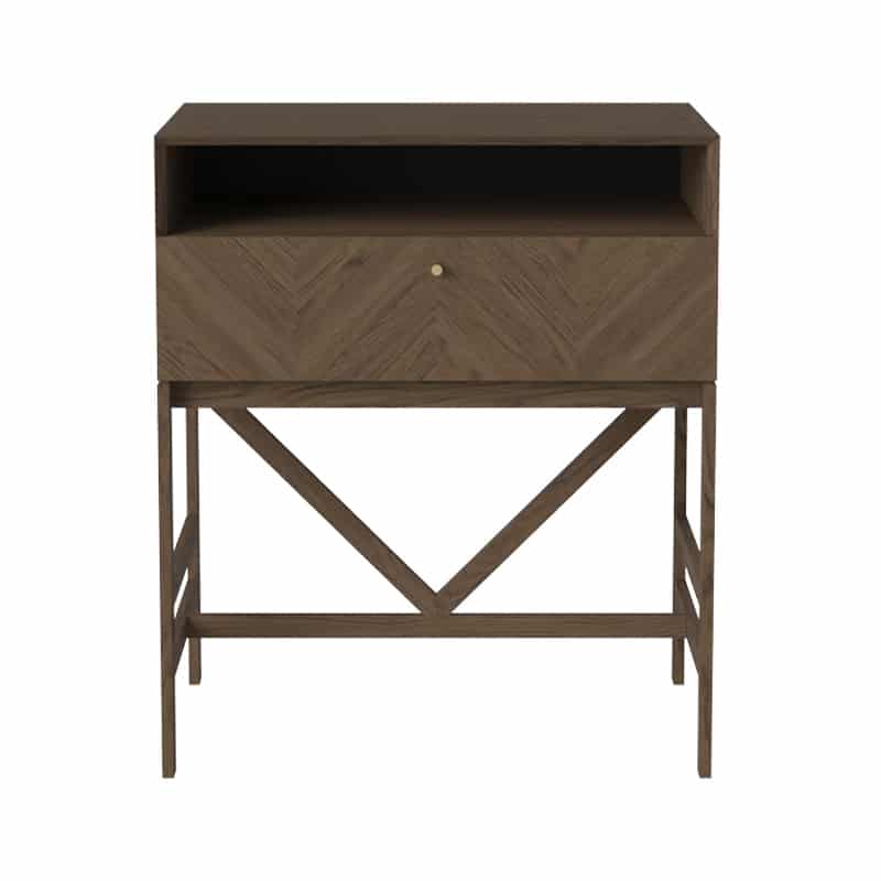 Luxe Bedside Table - One Drawer by Olson and Baker - Designer & Contemporary Sofas, Furniture - Olson and Baker showcases original designs from authentic, designer brands. Buy contemporary furniture, lighting, storage, sofas & chairs at Olson + Baker.