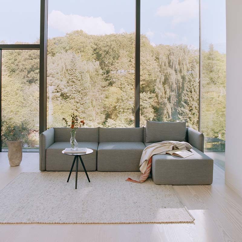 Softline Cape Chaise Sofa LH Vision 439 Lifestyle Image 01 Olson and Baker - Designer & Contemporary Sofas, Furniture - Olson and Baker showcases original designs from authentic, designer brands. Buy contemporary furniture, lighting, storage, sofas & chairs at Olson + Baker.