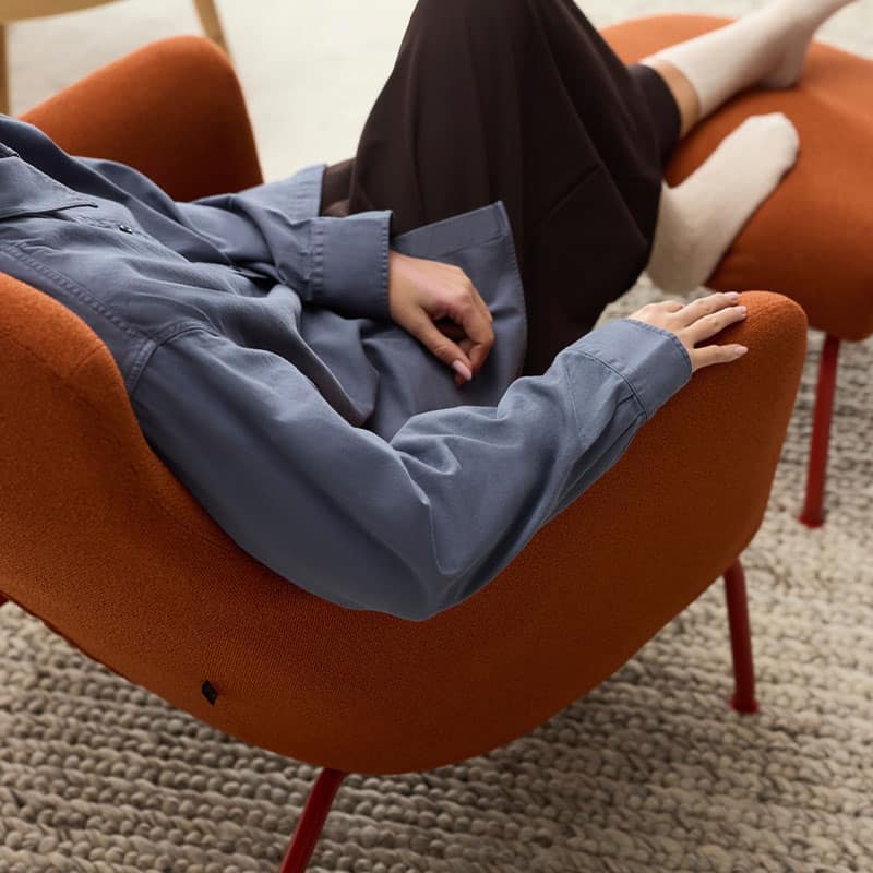 Softline Havana Low Back 397 Vision Matching Legs Lifestyle Image 02 Olson and Baker - Designer & Contemporary Sofas, Furniture - Olson and Baker showcases original designs from authentic, designer brands. Buy contemporary furniture, lighting, storage, sofas & chairs at Olson + Baker.