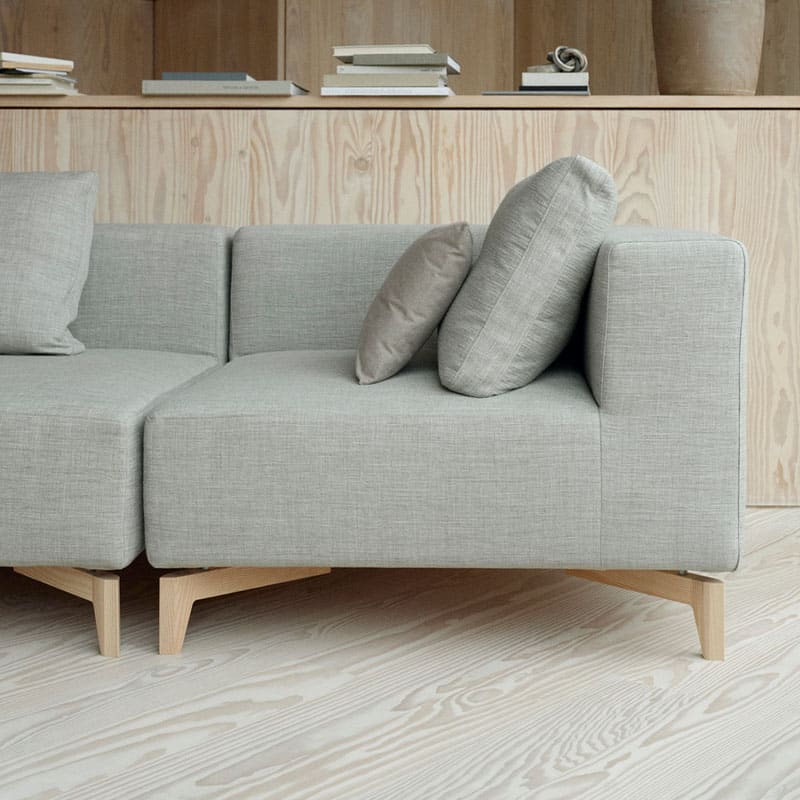 Softline Passion Chaise Sofa Modular LH Ash Lifestyle Image 01 Olson and Baker - Designer & Contemporary Sofas, Furniture - Olson and Baker showcases original designs from authentic, designer brands. Buy contemporary furniture, lighting, storage, sofas & chairs at Olson + Baker.