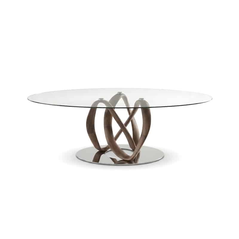 Infinity Dining Table Oval by Olson and Baker - Designer & Contemporary Sofas, Furniture - Olson and Baker showcases original designs from authentic, designer brands. Buy contemporary furniture, lighting, storage, sofas & chairs at Olson + Baker.