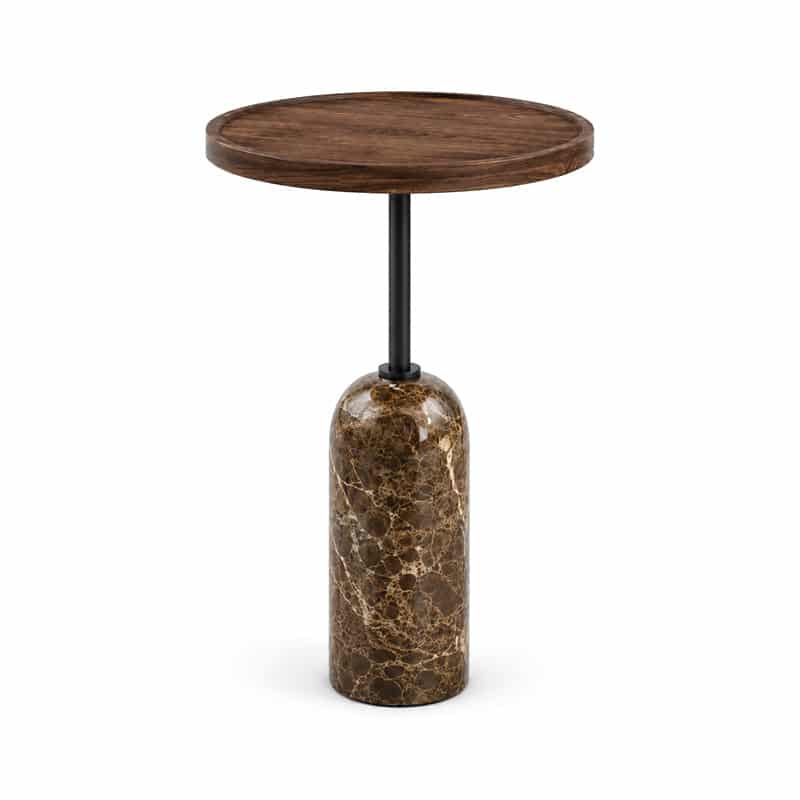 Ekero Side Table Natural Canaletta Walnut Brown Emperador Marble Pack Shot 001 Olson and Baker - Designer & Contemporary Sofas, Furniture - Olson and Baker showcases original designs from authentic, designer brands. Buy contemporary furniture, lighting, storage, sofas & chairs at Olson + Baker.