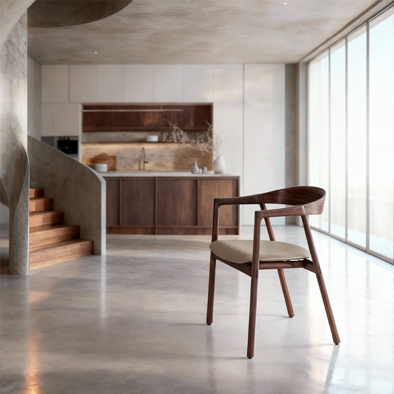 Muna chair Lifestye Shot 01 Olson and Baker - Designer & Contemporary Sofas, Furniture - Olson and Baker showcases original designs from authentic, designer brands. Buy contemporary furniture, lighting, storage, sofas & chairs at Olson + Baker.