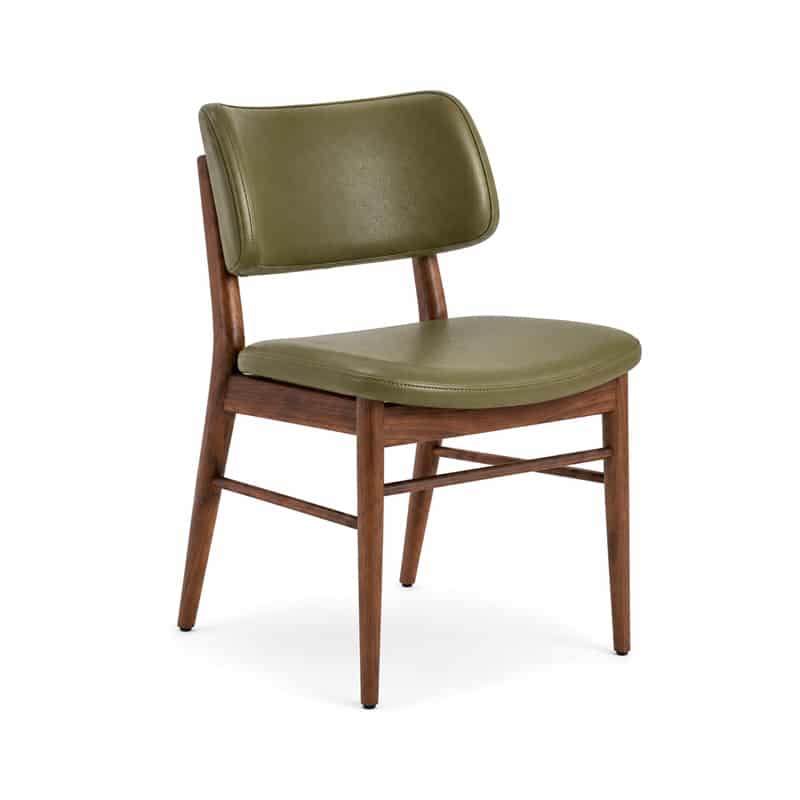 Nissa Dining Chair Pelle D43 natural Canaletta Walnut Pack Shot 01 Olson and Baker - Designer & Contemporary Sofas, Furniture - Olson and Baker showcases original designs from authentic, designer brands. Buy contemporary furniture, lighting, storage, sofas & chairs at Olson + Baker.